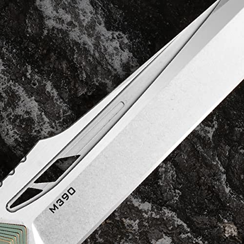 4 Inch Outdoor Folding Knife,M390 Blade, TC4 Titanium Alloy handle