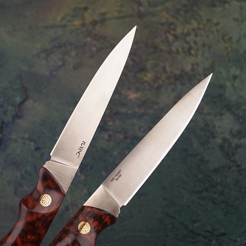 3.43Inch Full Tang Fixed Blade Knife，M390 Steel Blade，Snakewood Handle