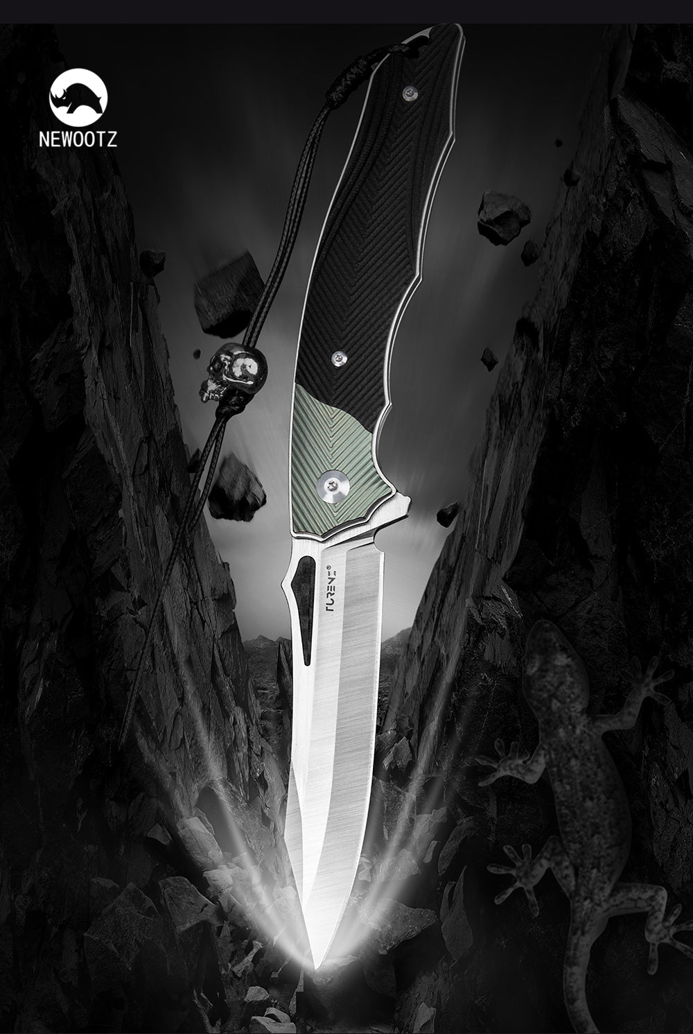 4in Handmade Folding Pocket Knife,14c28n Steel Blade,Titanium And G10 Handle,Liner Lock