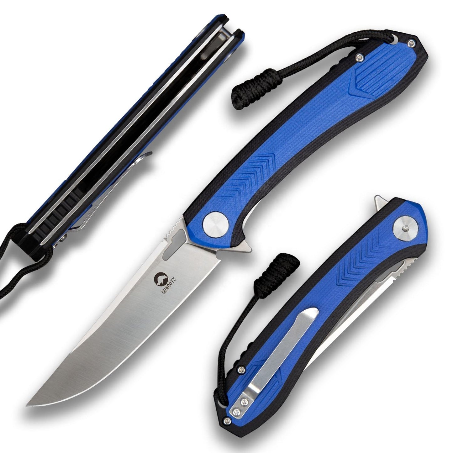 3.5in Edc Folding Pocket Knife,D2 Tool Steel Blade,G10 Handle,Liner Lock