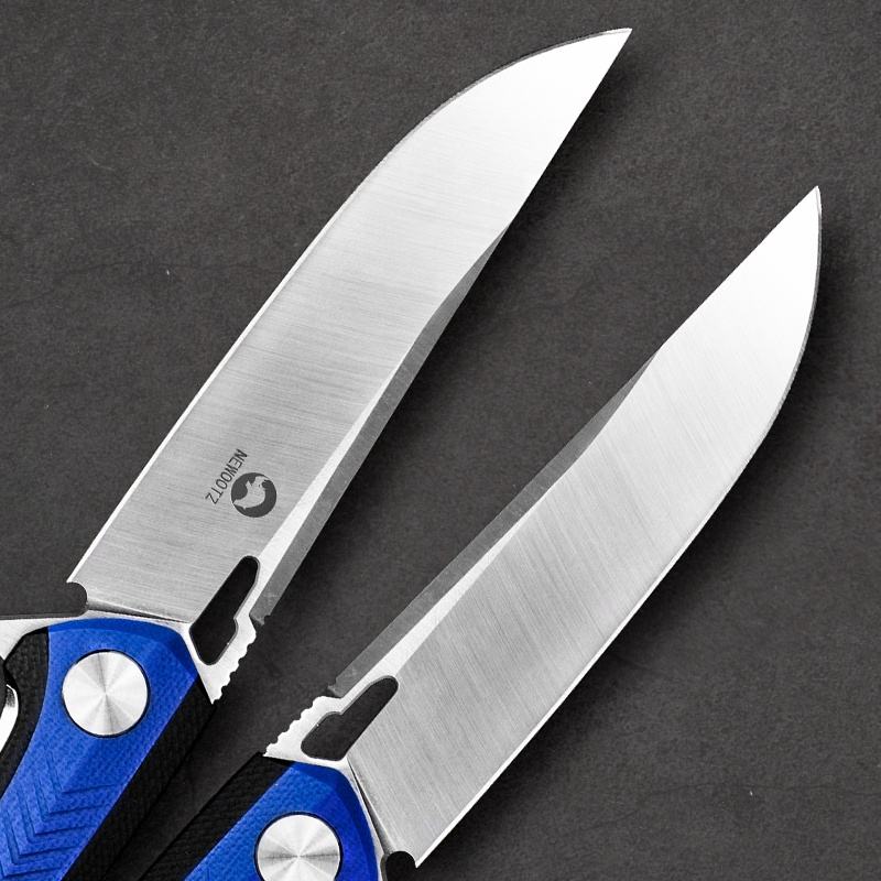 3.5in Edc Folding Pocket Knife,D2 Tool Steel Blade,G10 Handle,Liner Lock